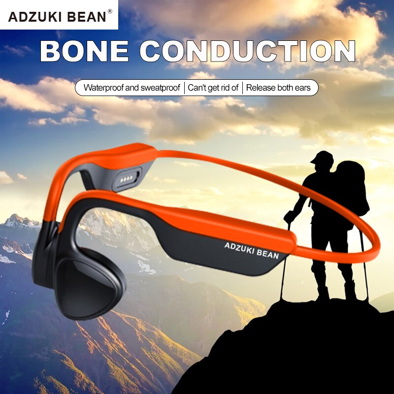 Bone Conduction Earphone Open Ear Waterproof True Bone Conduction Bluetooth Headphones Wireless Sport Headset