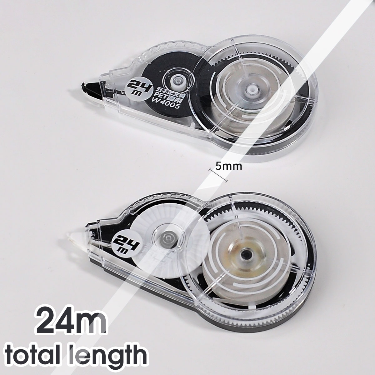 Korektor w taśmie A Długość 24 m Biały klej studio gabinet Większe narzędzia Wyprzedaż