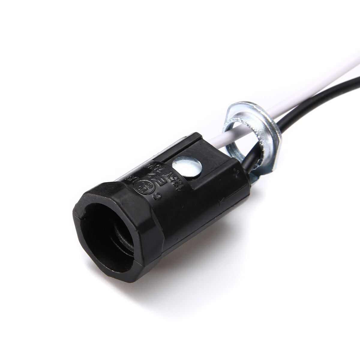 Base de candelabros para lâmpada e12, 5 peças soquetes de luz sem chave 6 ''cabos adequada para e12 bases de lâmpada