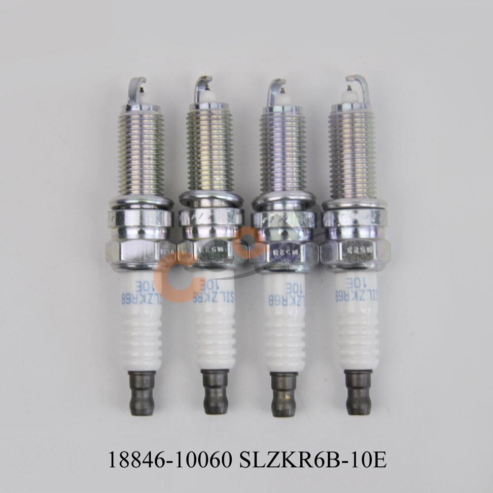 4pcs/lot Iridium Spark Plug 18855-10080 18846-11070 18855-10060 LZKR6B-10E SILZKR6B11 18840-11051 for Hyundai Elantra Genesis: 18846-10060