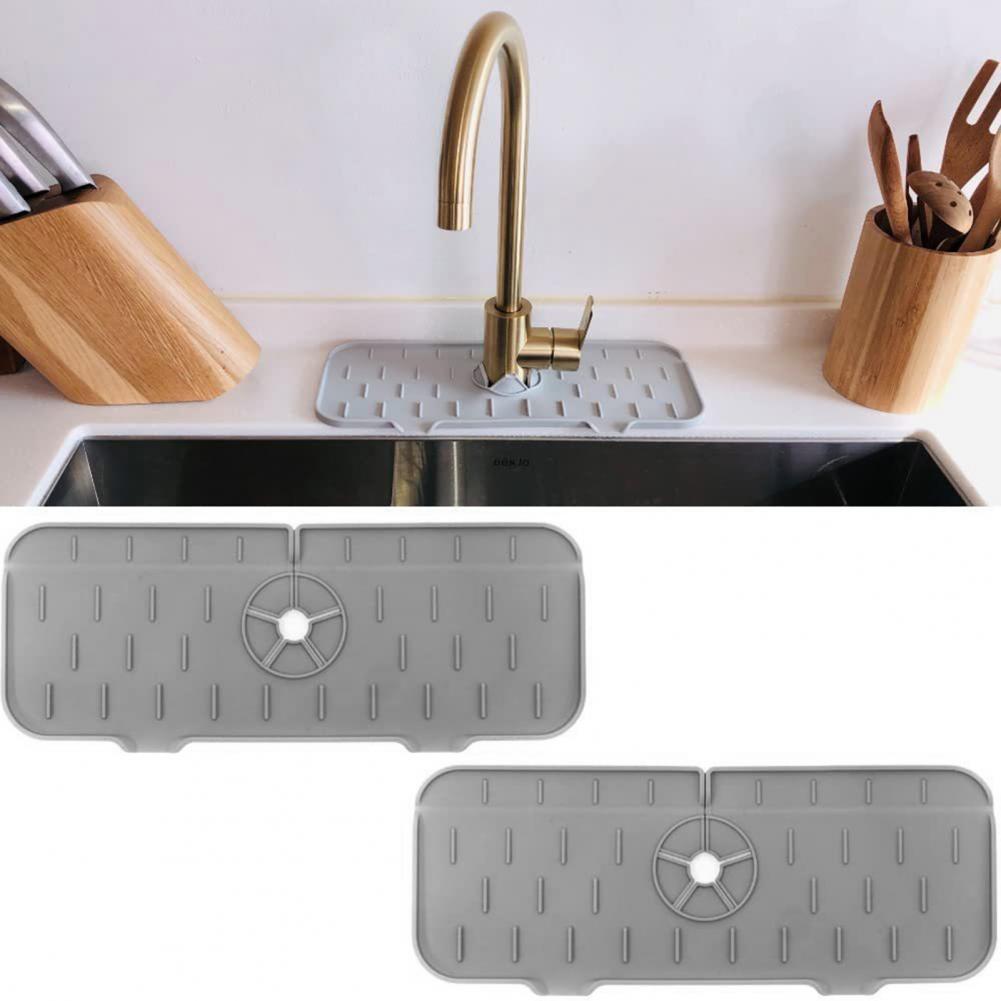 Tap Mat Faucet Splash Proof Silicone Sink Counter Pad faucet suction pad Universal Moistureproof Faucet Mat Kitchen Accessories