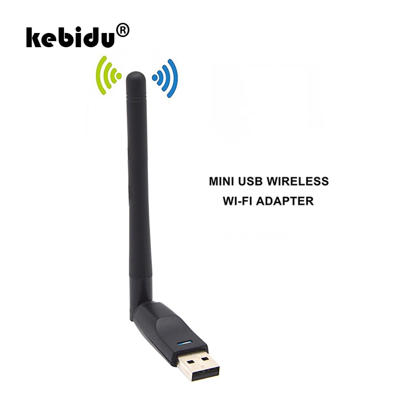 Kebidu offre spéciale RT5370 150Mbps USB 2.0 WiFi carte réseau sans fil LAN externe adaptateur pour ordinateur portable PC avec antenne rotative