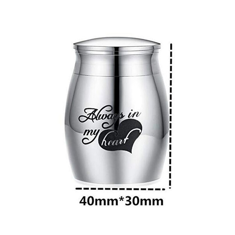 Mouse Funeral Casket Memorials Stainless Steel For Pets Dog Human Ashes Mini Small Cremation Urn Birds Cat Container