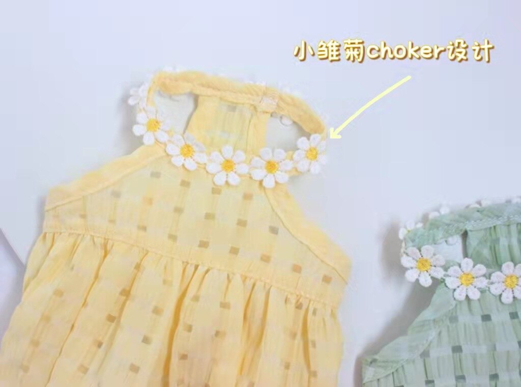 Saia de algodão fresco para pet, roupa de cachorro, saia para yorkshire chihuahua pomeranian poodle, bicão, roupas para cachorro, gato, peluche, verão