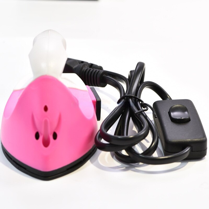 Mini Ijzer Draagbare Diy Speelgoed Puzzel Doek Stickers Creatieve Schilderen Papier Boren Ban Doudou Kleine Elektrische Ijzer