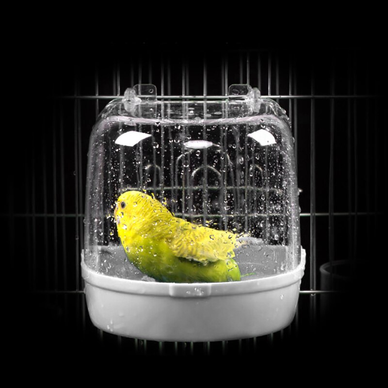 Bañera de Baño de aves para loros, suministros de baño para loros, bañera de Baño de aves, jaula, suministros para mascotas, Baño de aves de ducha, contenedor de pie