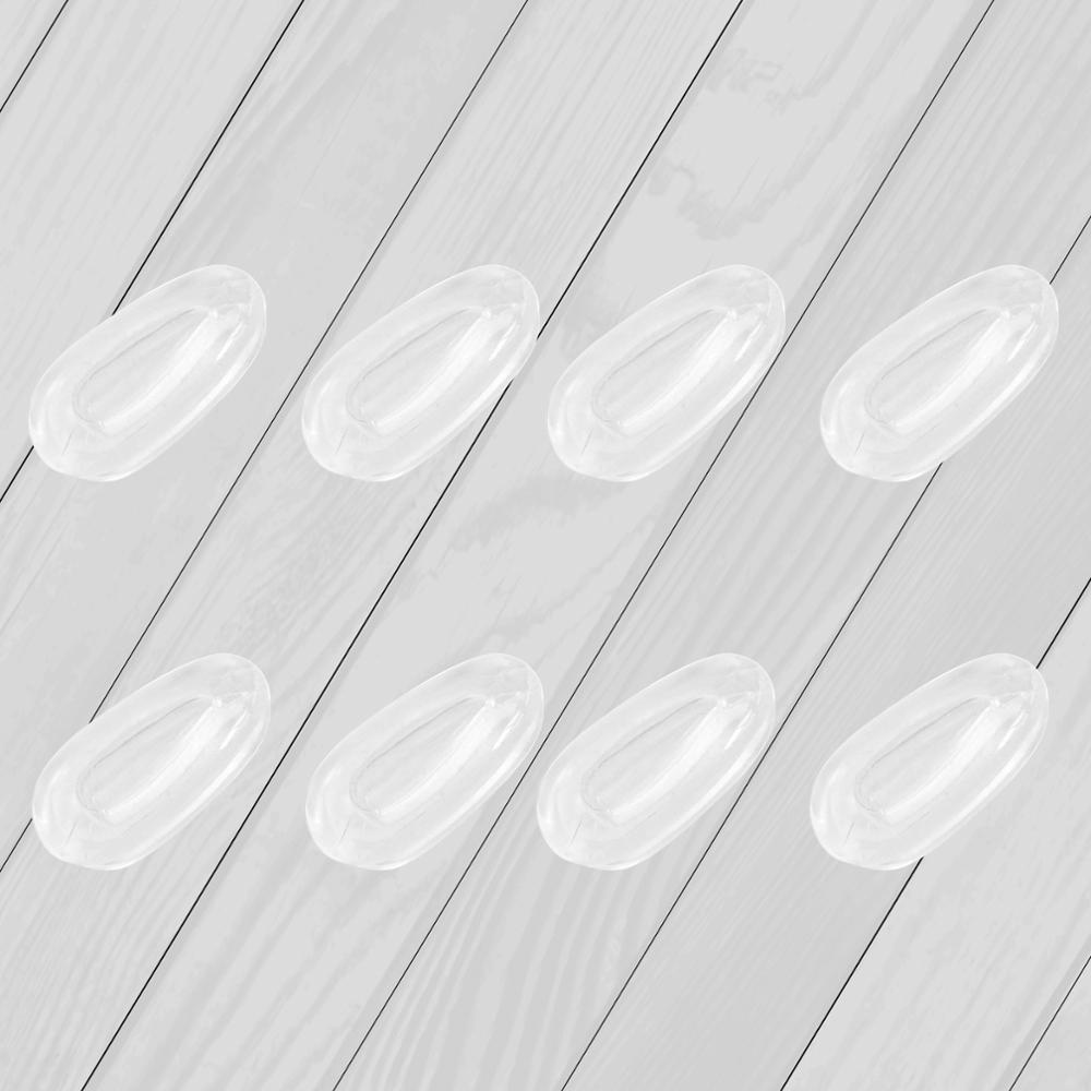 Eos siliconenrubber vervangende transparante neuspads voor oakley wingfold evr evs montuur met meerdere opties: 4 paar