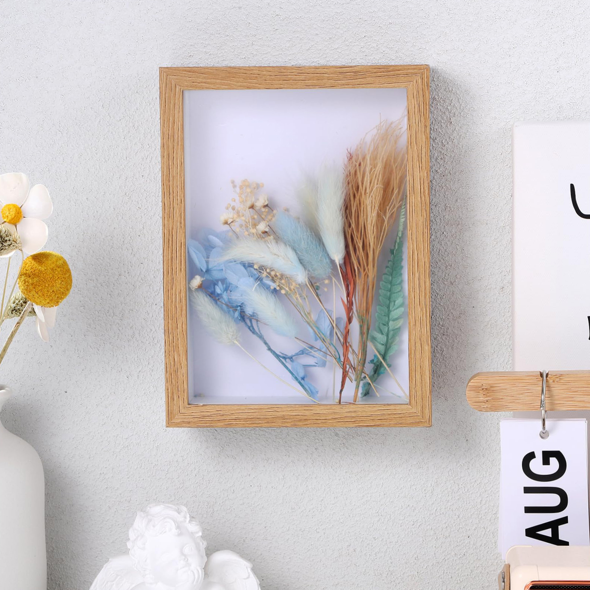 Shadow Box Frame 3D Picture Frame Display Case Deeper with Transparent Glass for Photos Crafts Souvenir