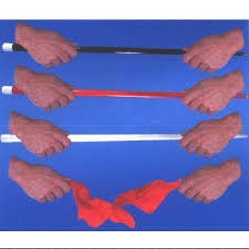 Triple Color Changing Cane (Plastic) Goocheltrucs, Accessoires, Podium Magie Rekwisieten, close Up/Mentalisme, Fun, Magia Speelgoed, Gadgets, Joke