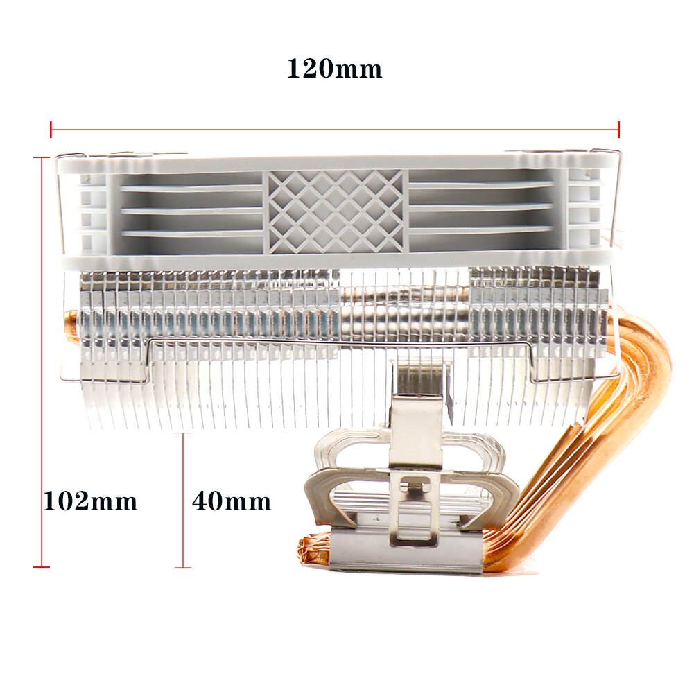 Cpu ventilator blæser rgb argb pwm 4 pin intel lga 1150 1151 1155 1156 1200 1366 x79 x99 amd  am3 am4 køler køler radiator