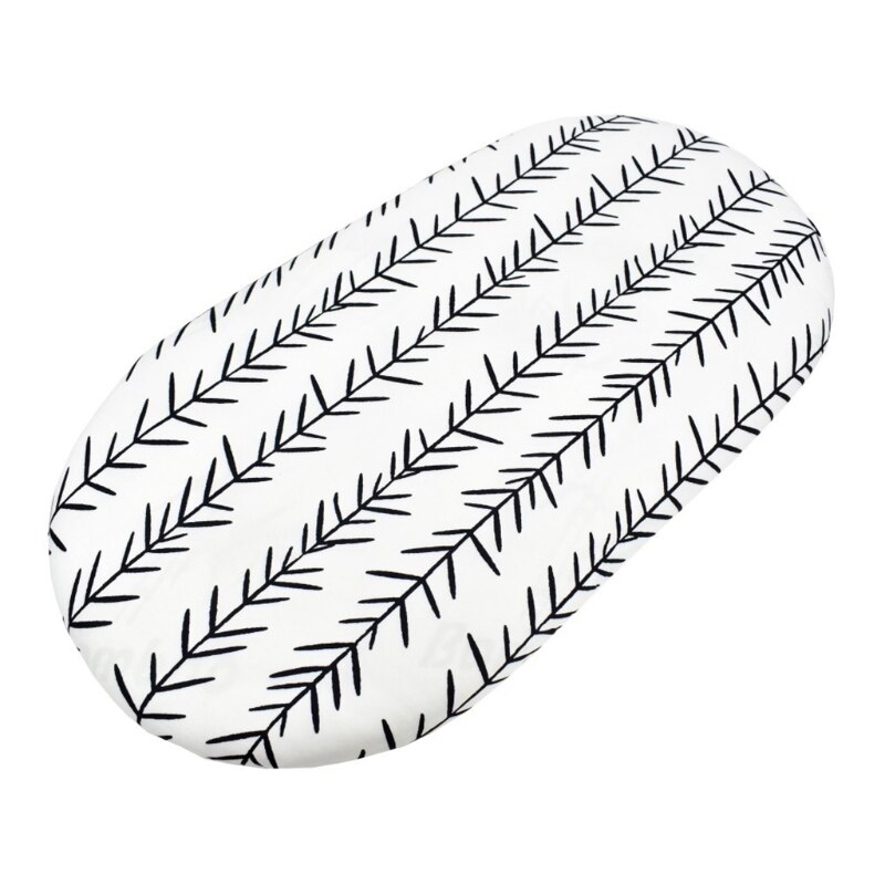Cesta de Moisés para bebé, estampada sábana para el cuidado de la cuna, almohadilla cambiante, colchón, cubierta extraíble, Mini cama cuna, Protector L4MC: 4