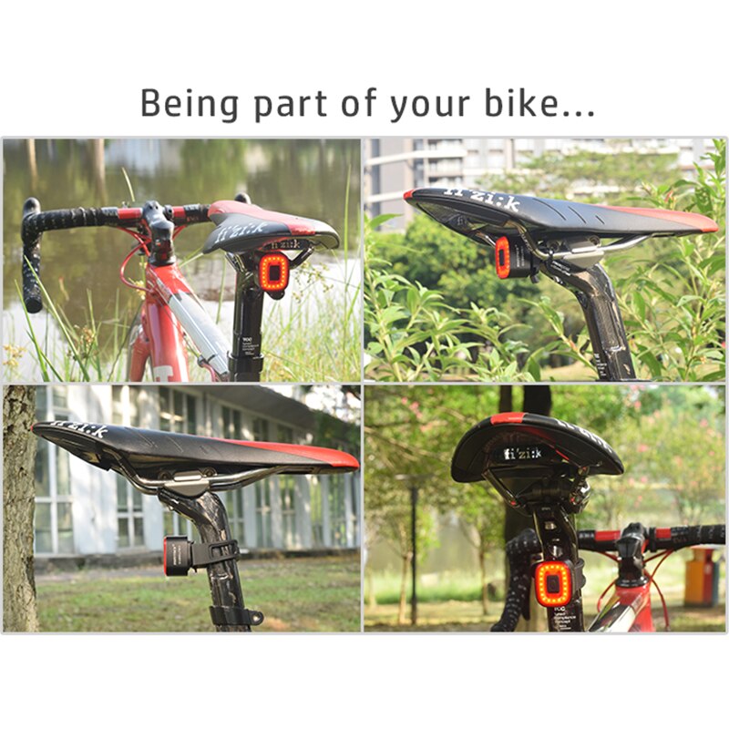 CubeLite II Xlite100 Bicicletta borsa accorto auto Freno Luce di Rilevamento usb della bici della Strada MTB fanali Posteriori posteriori