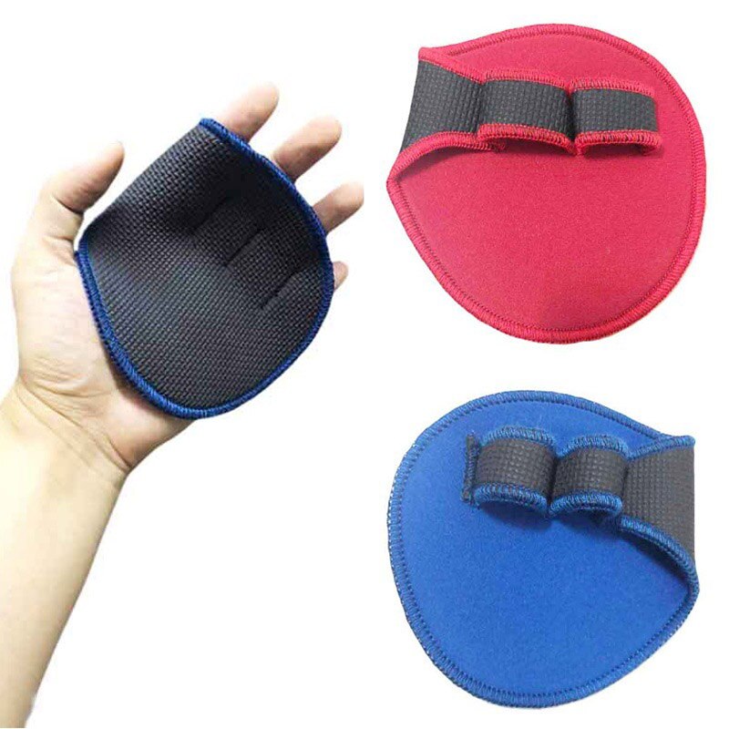 1 paar Gewicht Lifting Handschuhe Palms Protector Hantel Griffe Pads Anti-slip für Fitness SEC88