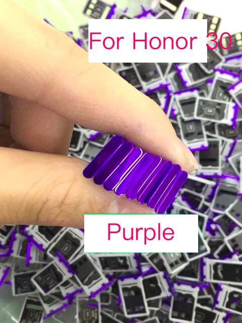 10Pcs Voor Huawei Honor 30 Originele Telefoon Behuizing Sim Tray Adapter Micro Sd-kaart Lade Houder: Purple