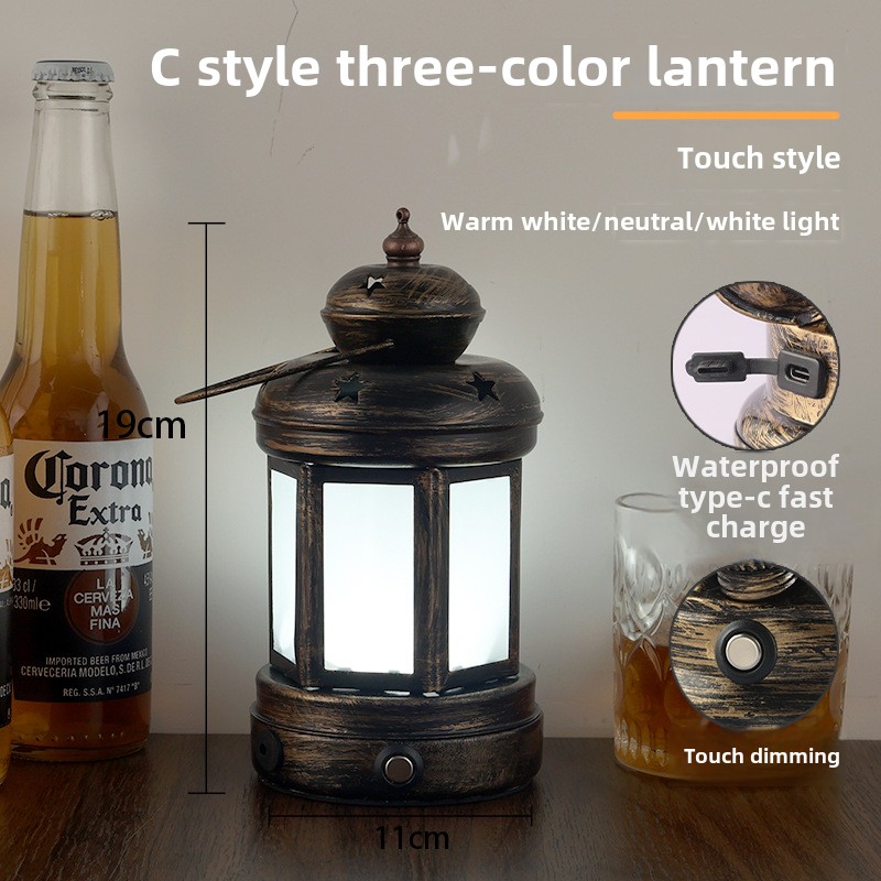 Led-flammelamper flammeeffektpære vindlys hjem vintage dekoration halloween jul led-lys  wj926 stk.: Guld