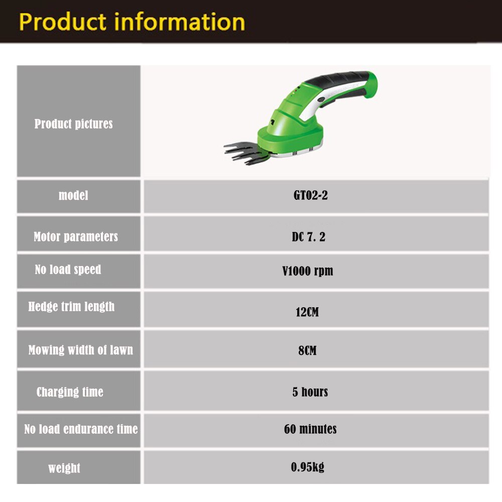 Small Rechargeable Lawn Mower Electric Portable Lawn Mower Household Flower Trimming Lawn Mower Multi-function Hedge Trimmer