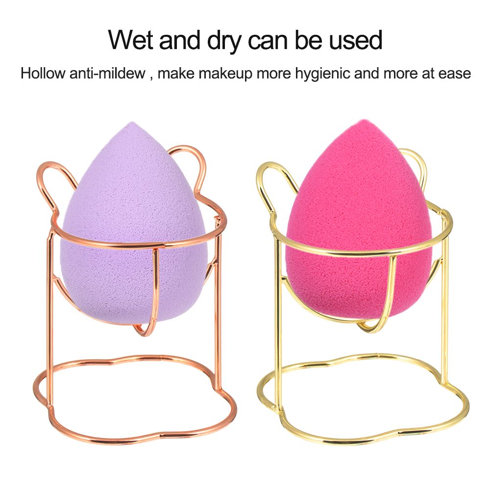 Make Up Puff Shelf Puff Storage Rack Sponge Drying Stand Holder Drying Rack Makeup Egg Bracket Metal Drying Tools