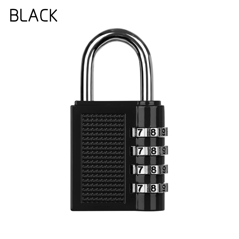 10 Soorten Beveiliging 3/4 Cijfercombinatie Hangslot Bagage Lock Koffer Code Zinklegering Kast Kast Locker Lock