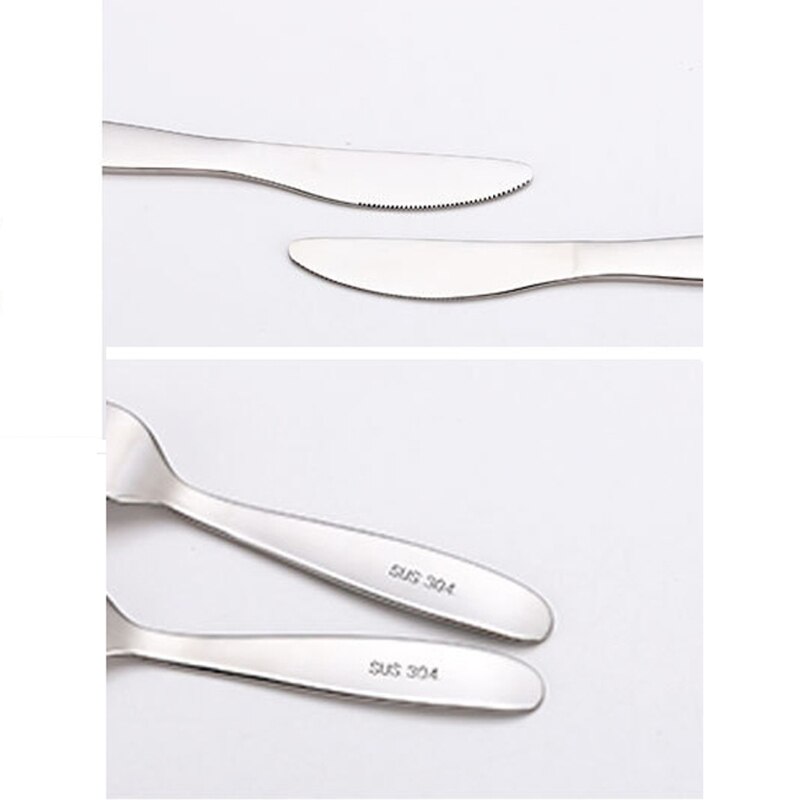 4 teile/satz Baby Löffel Lebensmittel Fütterung Gabel Messer Utensilien einstellen Edelstahl freundlicher Lernen essen Gewohnheit freundlicher Geschirr