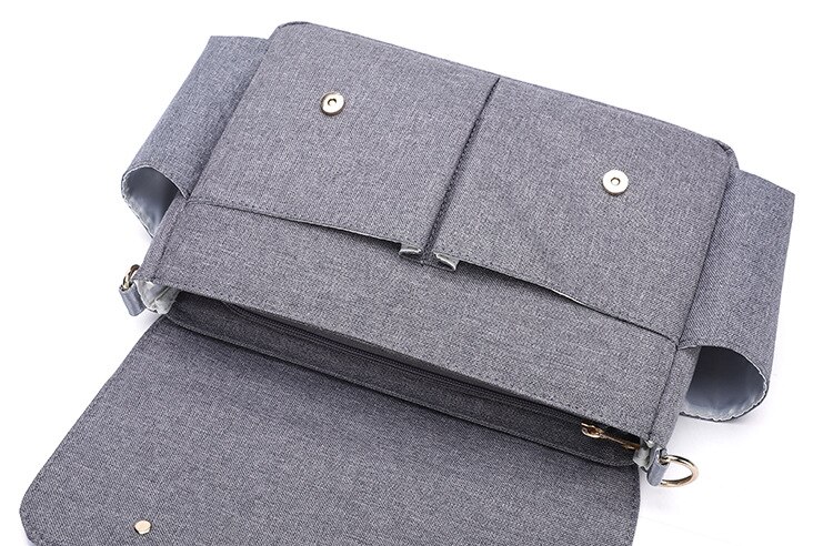 Large Capacity Stroller Bag Gray Black Blue Baby Nappy Bag Mommy Diaper Bag Stroller Organizer for Baby Stroller
