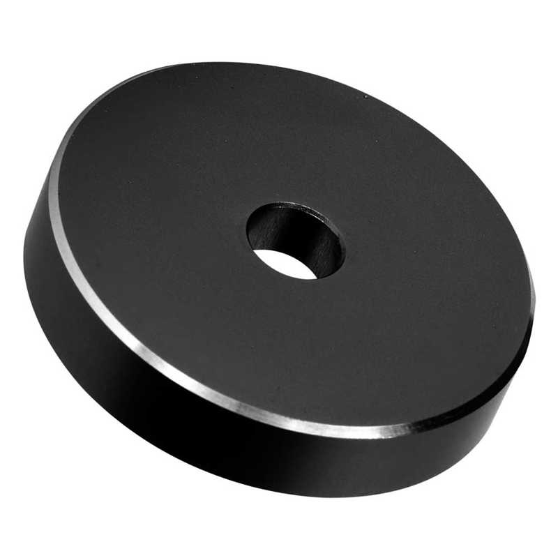 Adaptateur de platine pour enregistrement, 45 tr/min, grand trou, feuille de Conversion, vinyle noir, pince adaptateur pour la plupart des enregistrements à grands trous