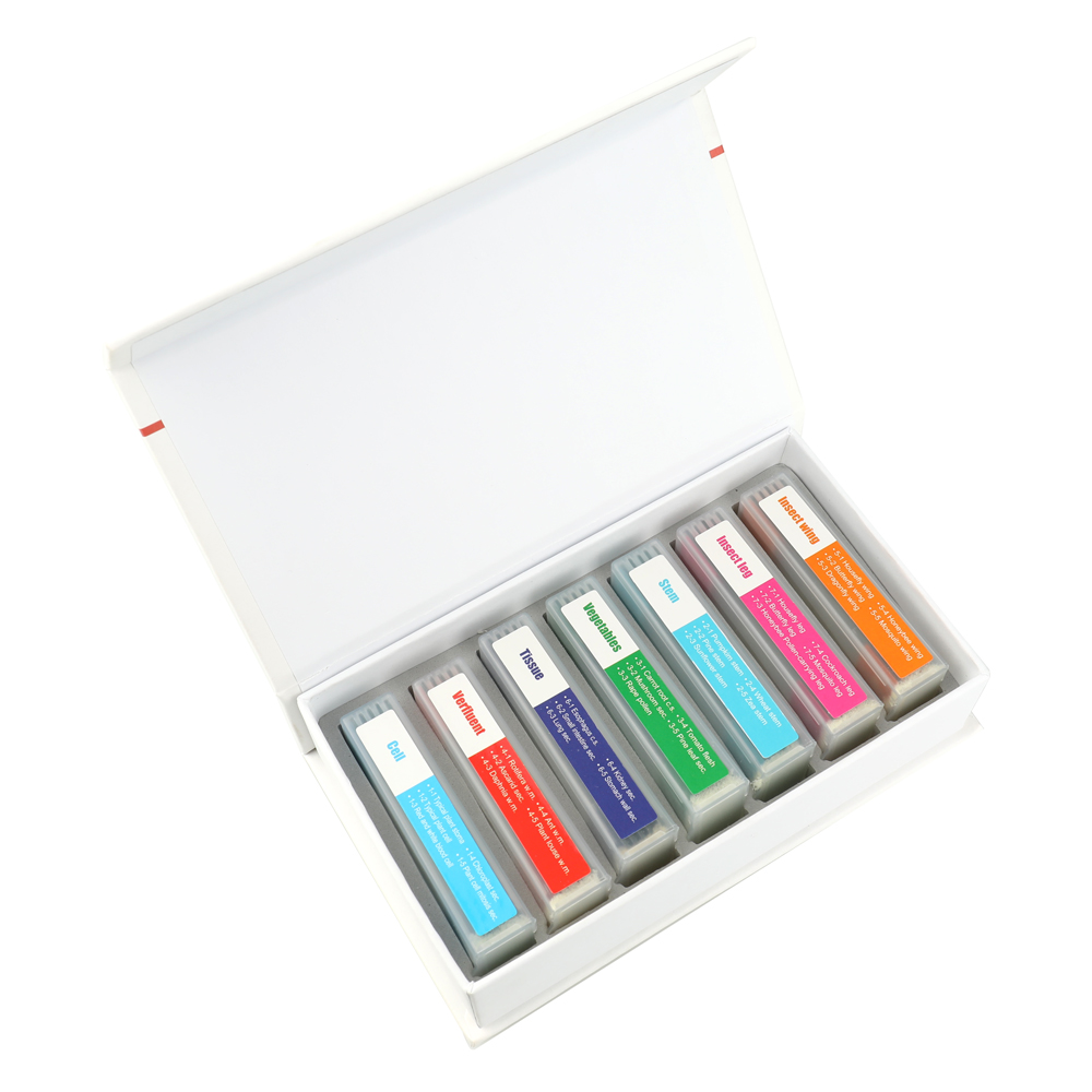 35 Piece of Colorful Microscope Specimens Biological Specimen Slides Primary and Secondary