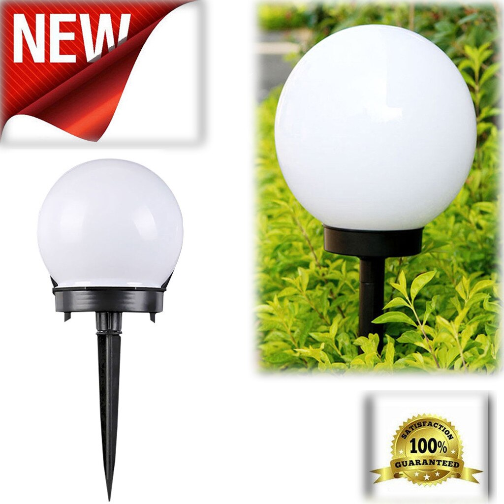 Round LED Solar Power Outdoor Garden Path Yard Ball Light Lamp Lawn Road Patio Garden courtyard lawn road ground light