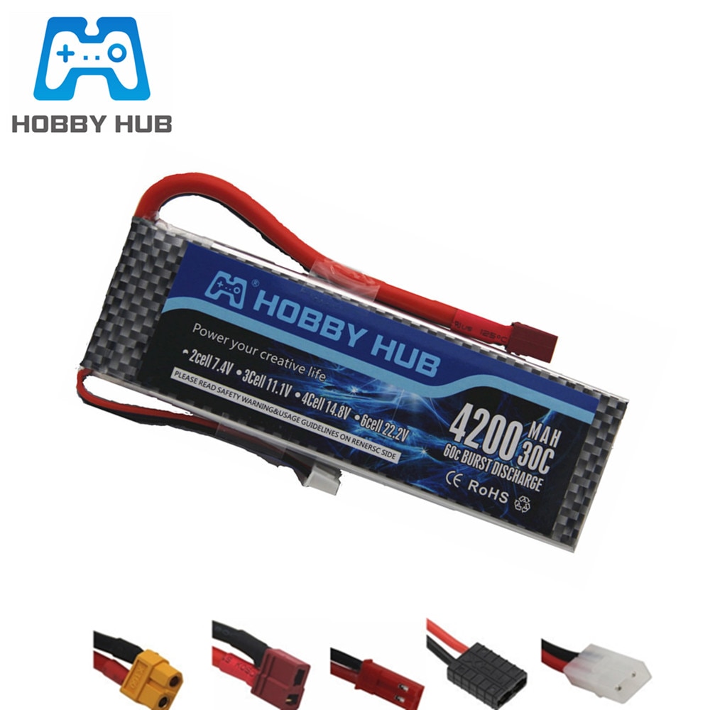 3s 11.1V 1500mAh 2200mah 2800mAh 3000mAh 4200mAh 5200mAh Lipo Batteria Per RC giocattoli aeromobili elicotteri Aerei auto Barca