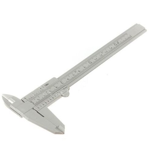 150 mm 6" Digital Caliper Gray Plastic Mini Vernier Caliper Gauge Micrometer Good