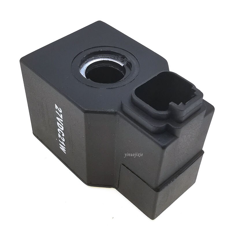 Accesorios de excavadora para Hyundai R210-9, bobina de válvula solenoide de 12V/24V sin cable, diámetro interior de 13mm de altura de 39mm