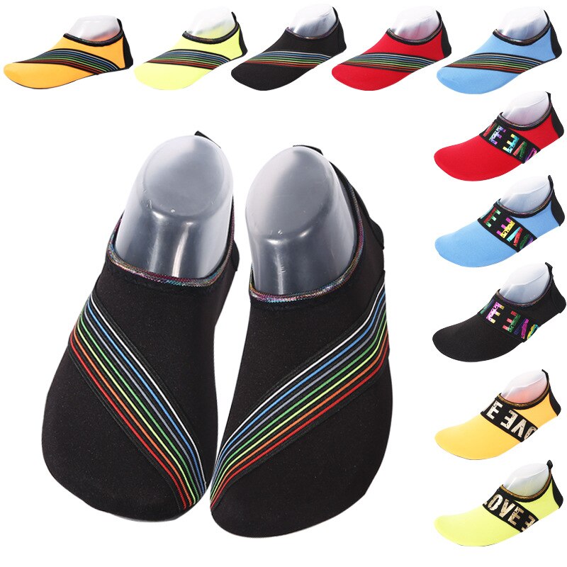 Multi-purpose shoes swimming diving shoes snorkeling rainbow shoes quick-drying shoes beach shoes skinny shoes