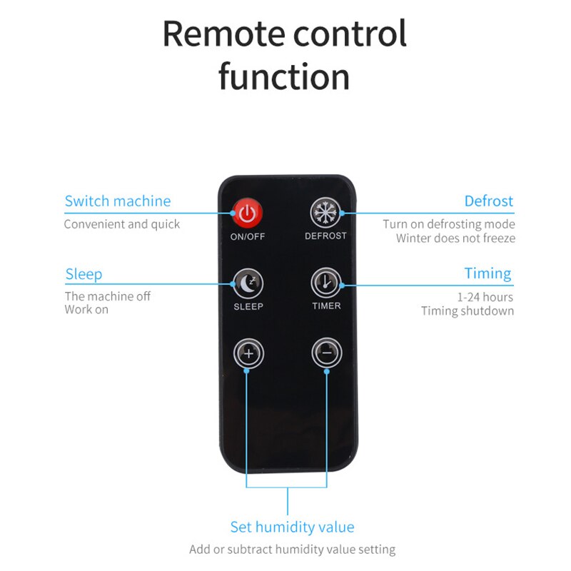 Dehumidifier Portable Mini Electric Dehumidifier Ultra Quiet Air Cleaner for Home, Kitchen, Garage, Wardrobe, Basement EU Plug