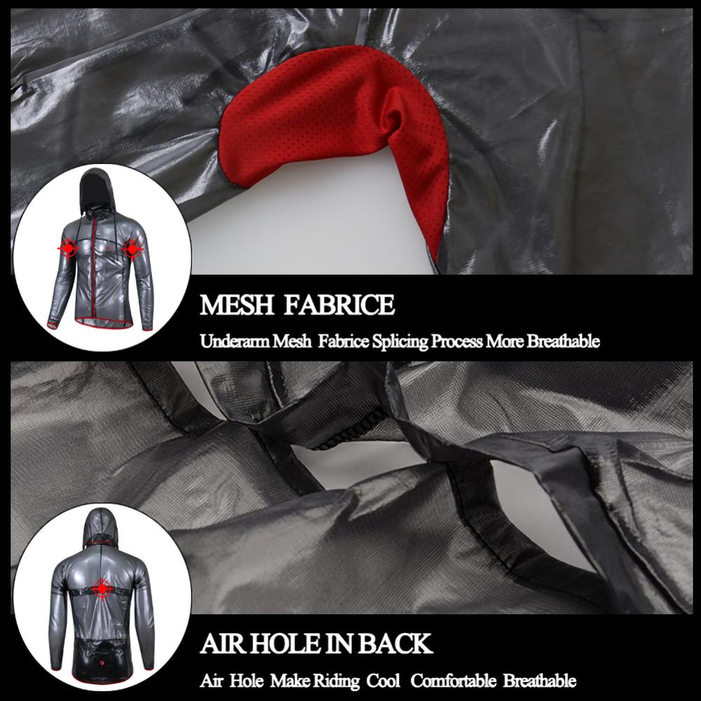 Waterproof Cycling Jacket UPF30+ MTB Bicycle Bike Rain Jacket Raincoat Outdoor Sport Windproof Cycle Clothing