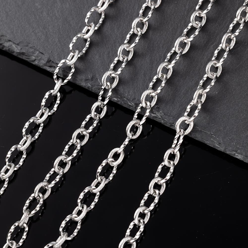 Pulseras de cadena de Cable de acero inoxidable de 1 metro para collares hechos a mano DIY, suministros de joyería, accesorios, componentes artesanales