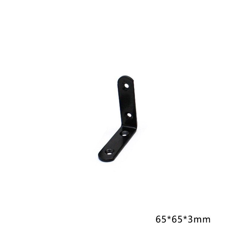 6pcs/set Thickened L-Shaped Corner Brackets 90 Degree Shelf Bracket Connector Iron Angle Code Hardware Tool Steel Corner Brace: B