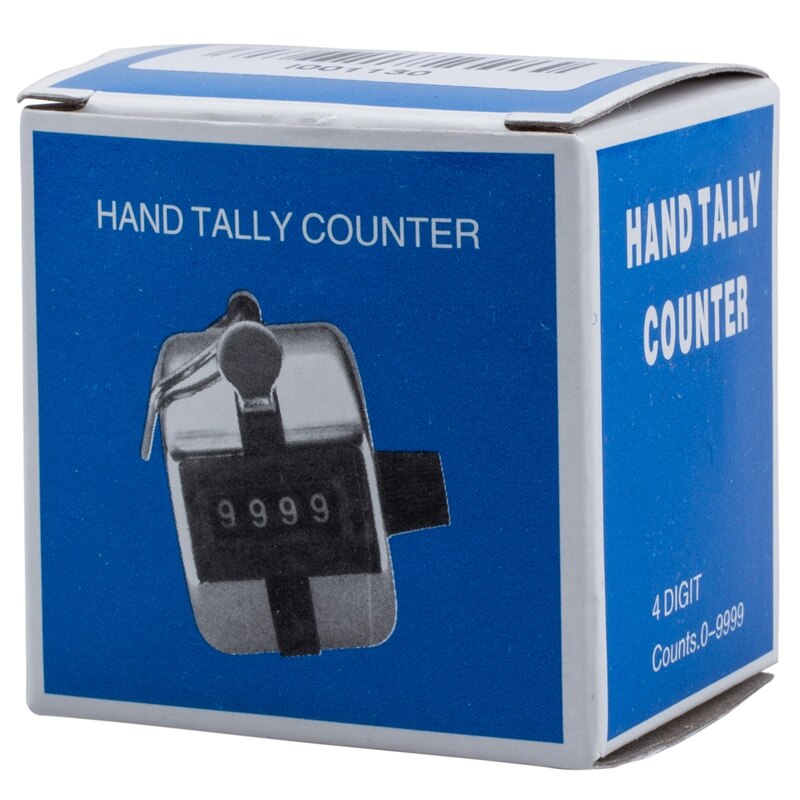 4 Digit Number Clicker Golf Hand Tally Click Counter Silver