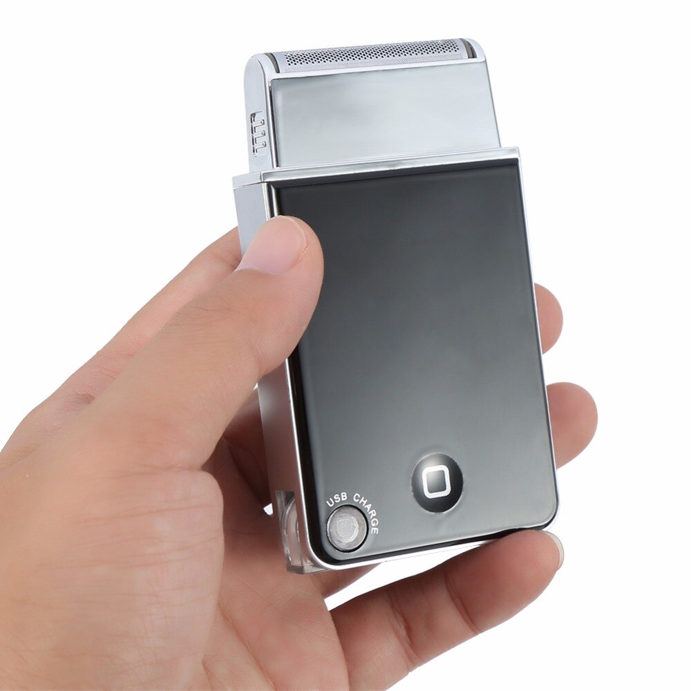 Mini Facial Care Men Electric Shaver Rechargeable Reciprocating Single Blade Hair Shaving Beard Razor Trimmer USB Charger