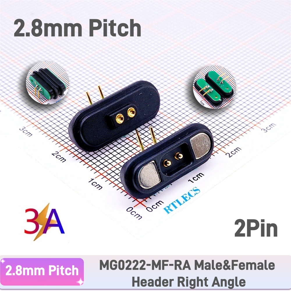 1 par 3A conector Pin Pogo magnético 2 3 4 5 6 7 8 9 11 posiciones paso 2,2 MM tira de contacto Pogopin macho hembra con resorte: Plata