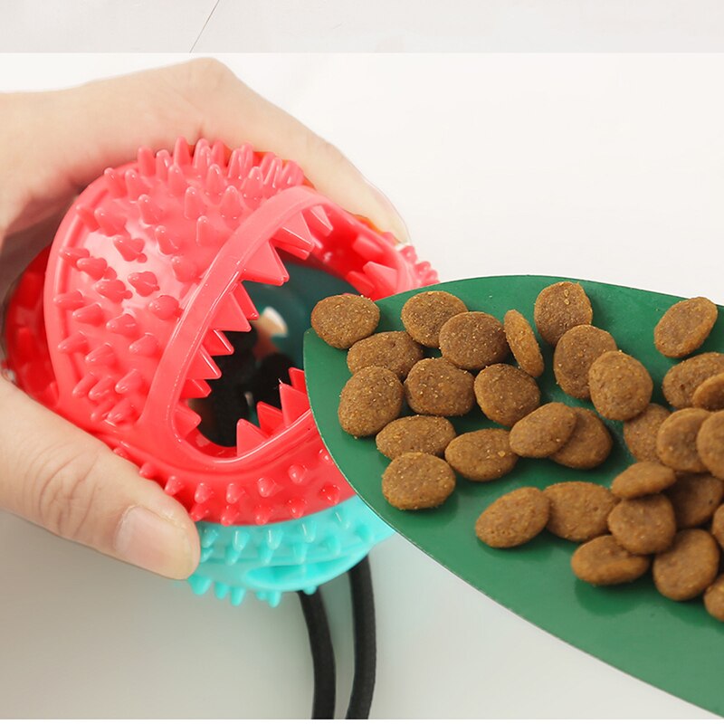 Silicon Pet Dog Toys Suction Cup Tug Dogs Chewing Push Ball Toy Pet Tooth Cleaning Dog Toothbrush for Puppy large Dog Biting Toy