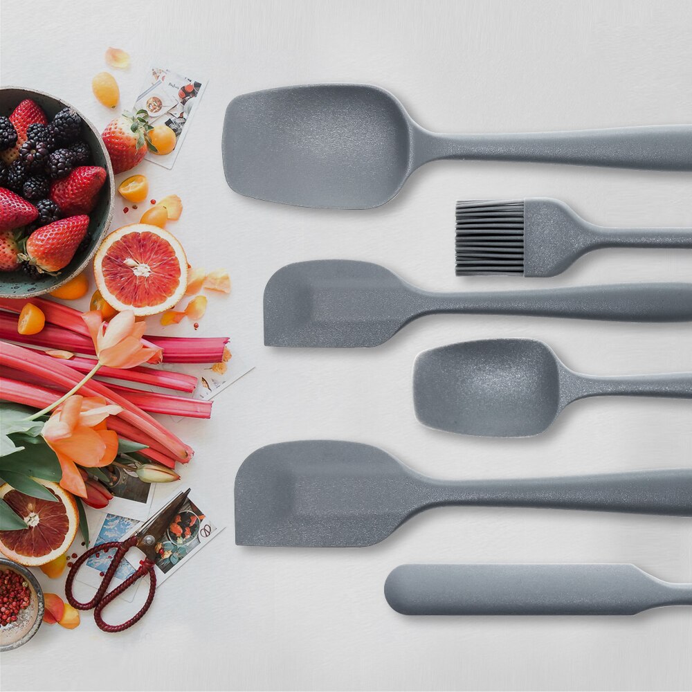 Baking Pro-Grade Silicone Spatula Set Kitchen Utensil Set Bread Cake Cooking Mixing Scraper Food Grade Seamless Heat Resistant