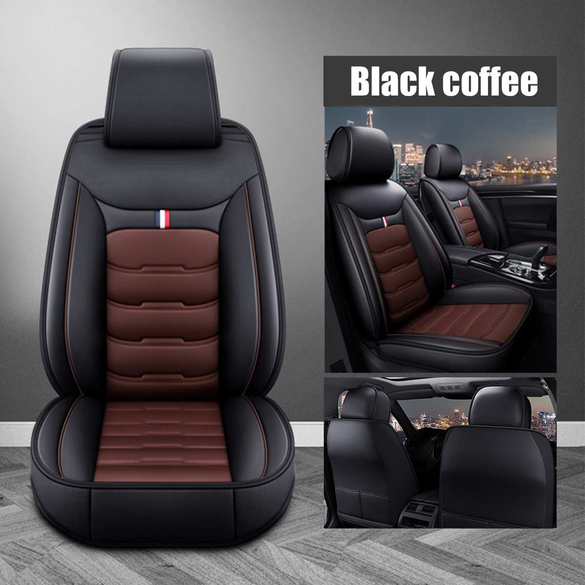 Pu Leer Auto Accessoires Auto Stoelhoezen Set Universele Front Stoelhoezen Kussen Interieur Auto Stoel Stoelen Protector Mat: Type3