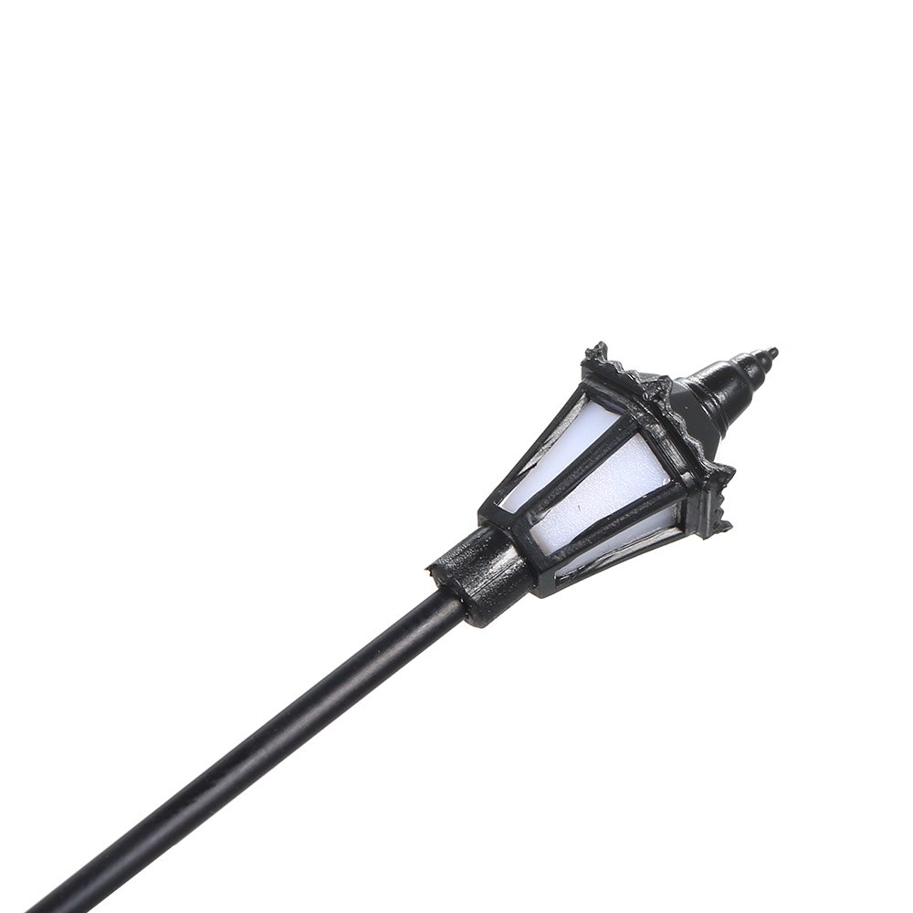 Lámpara de calles con de 20 piezas, luces callejeras para maquetas, diferente escala, tren ferroviario, patio de recreo, paisaje Led