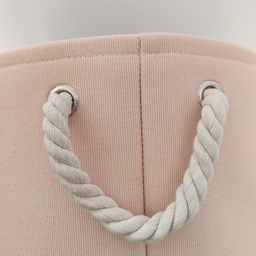 Round Dog Pet Toy Basket Cat Clothes Storage Box Foldable Storage Basket with Handle Pet Supplies