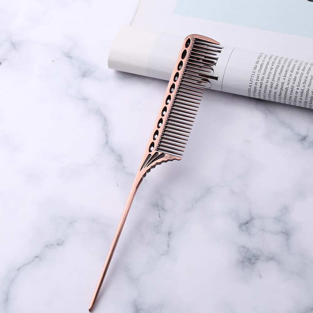 Cepillo de pelo de aluminio para peluquería , peines para cortar el pelo, peines para peluquero, herramientas de salón