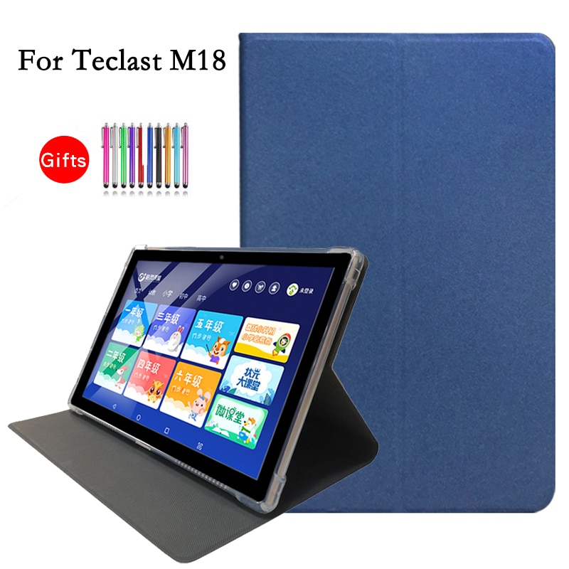 Pu Lederen Beschermhoes Voor Teclast M18 10.8 Inch Tablet Pc, beschermhoes Voor Teclast M18 + Stylus Pen