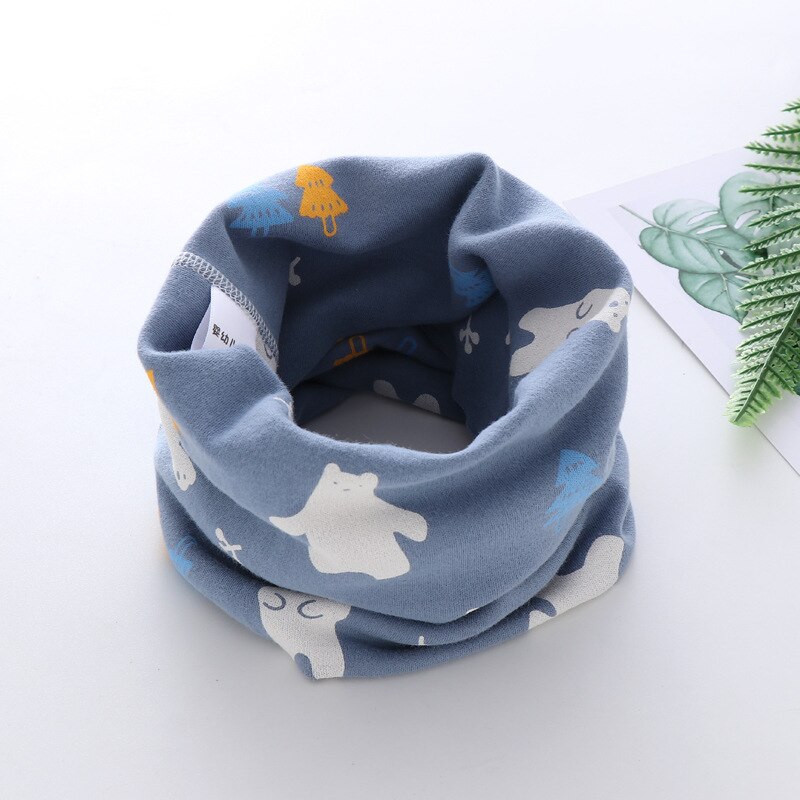 Écharpe en coton pour enfants de 0 à 10 ans, col à la pour garçons et filles, collection printemps automne hiver: 012
