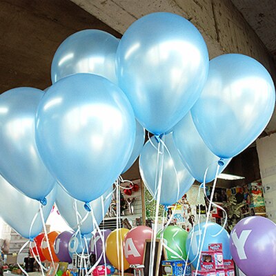 Cheap 20pcs/lot 10inch Pink Blue Latex Balloons Helium Air Balls Inflatable Wedding Children Birthday Party Decoration Balloons