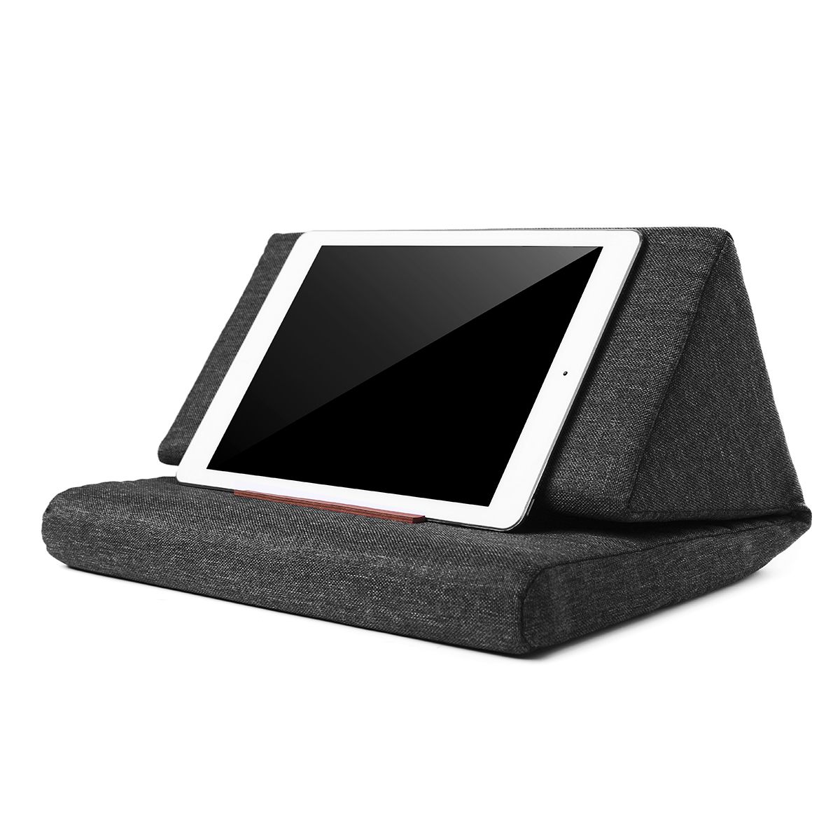 Multi-function Laptop Cushion Holder Colorful Lapdesk Tablet Stand Pillow Polyester Cutton PC Reading Bracket Pillow for ipad: Black