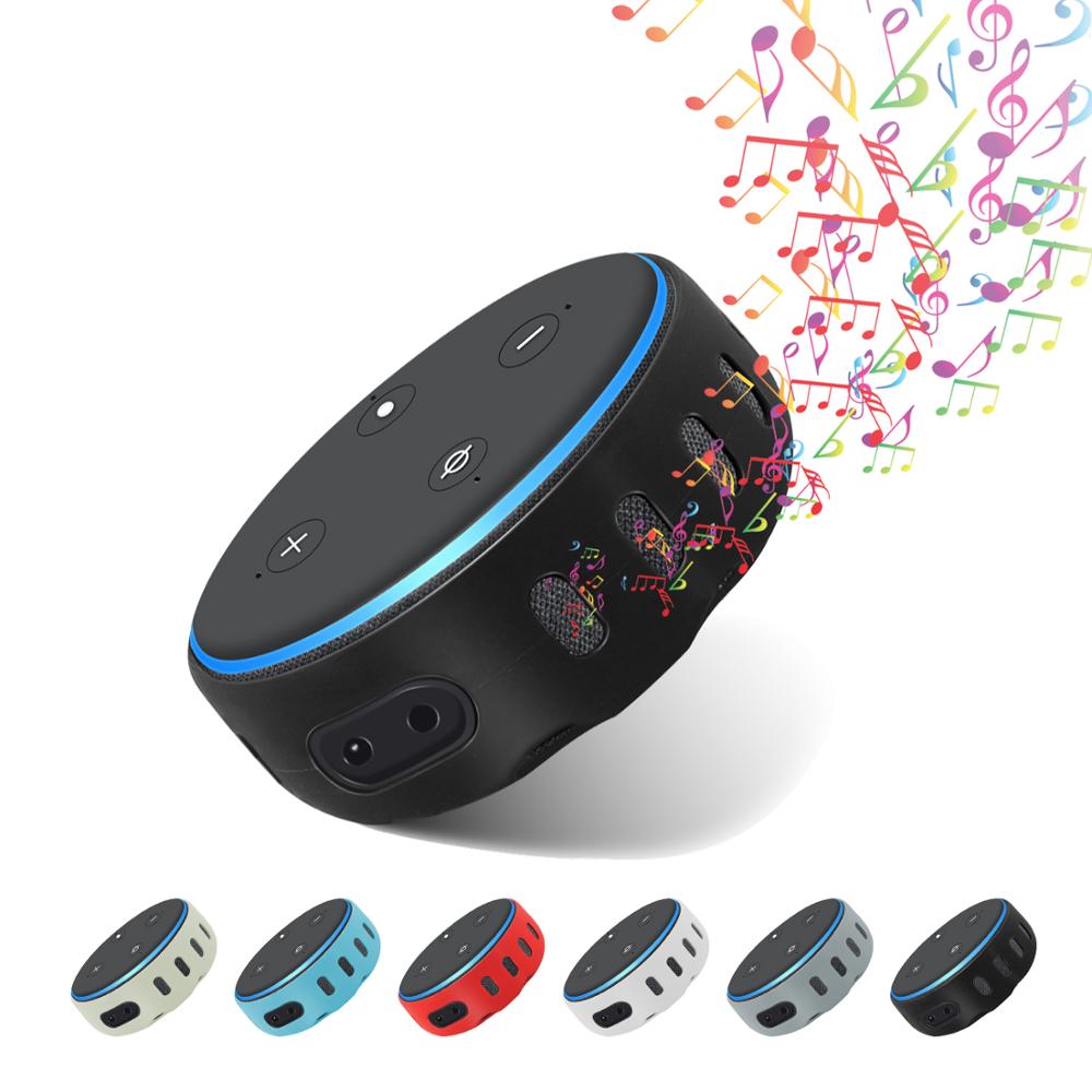 Speaker Silicone Protective Case With for Alexa Echo Dot 3rd Gen Release Skin-Friendly Bluetooth-Compatible Cover