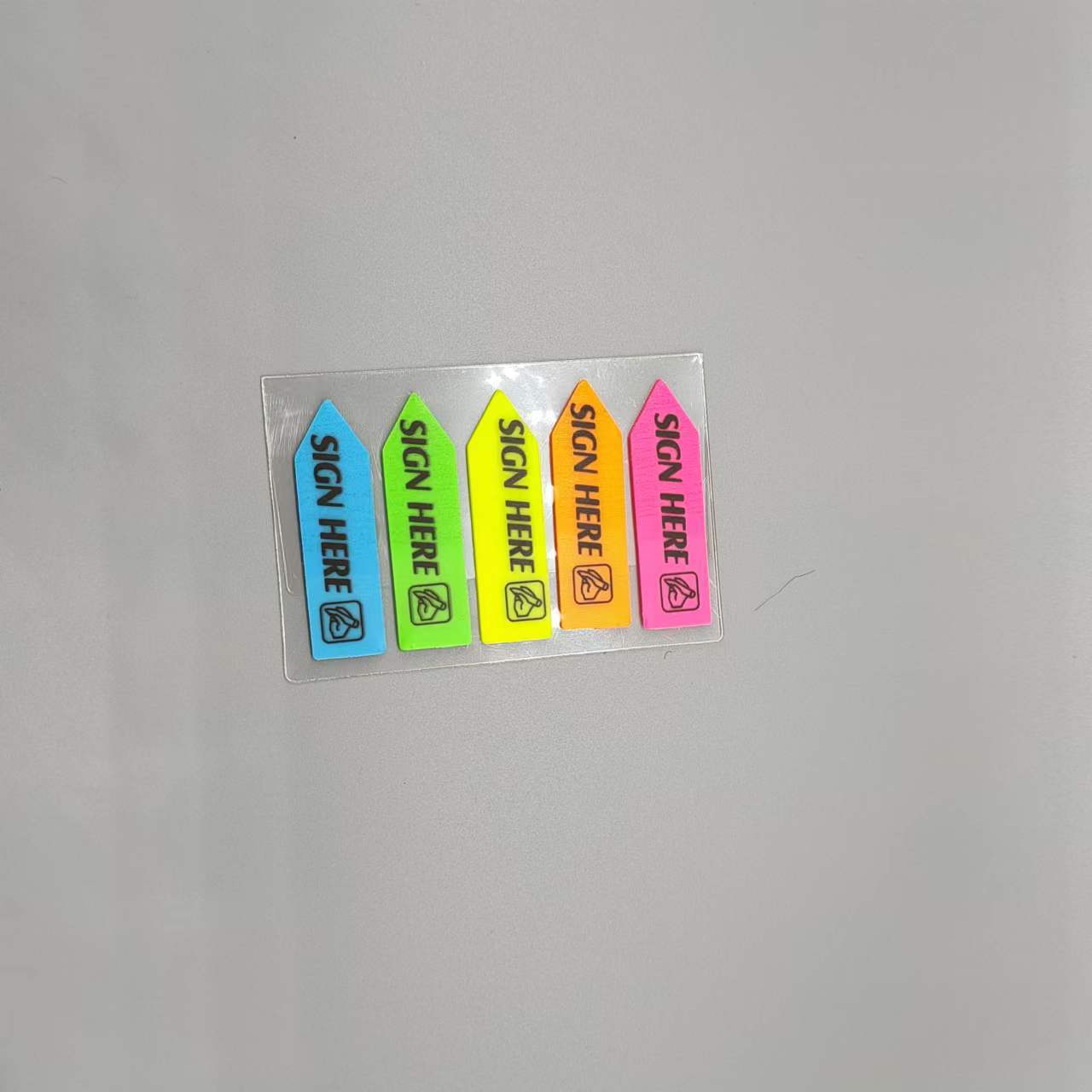 100 feuilles postées Transparent pense-bête cahier bloc-Notes clair Notes autocollantes Index onglets signet papeterie fournitures de bureau: YELLOW